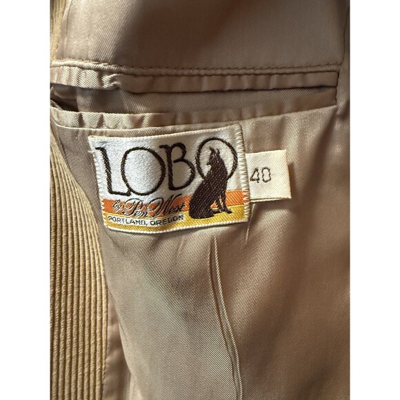 Vintage Lobo By Pen West Men’s Corduroy Tan Blazer 40 - Picture 4 of 4